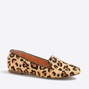 J. Crew Factory | Leopard Print Calf Hair Loafers